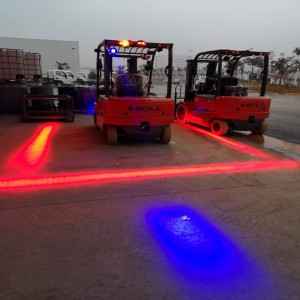 10 - 80Vdc 포크 리프트 레드 존 라이트 LED 경고 라이트